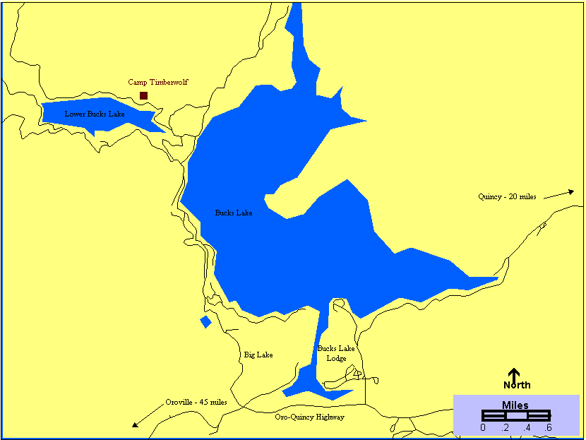 Buck's Lake map